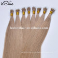 8-32 &quot;extensões reais pre ligadas do cabelo da ponta 8A do prego U 1g / S 10g / embalam o tipo do cabelo reto da cor escura